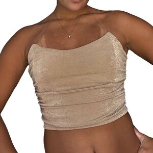 Beige Women's Top